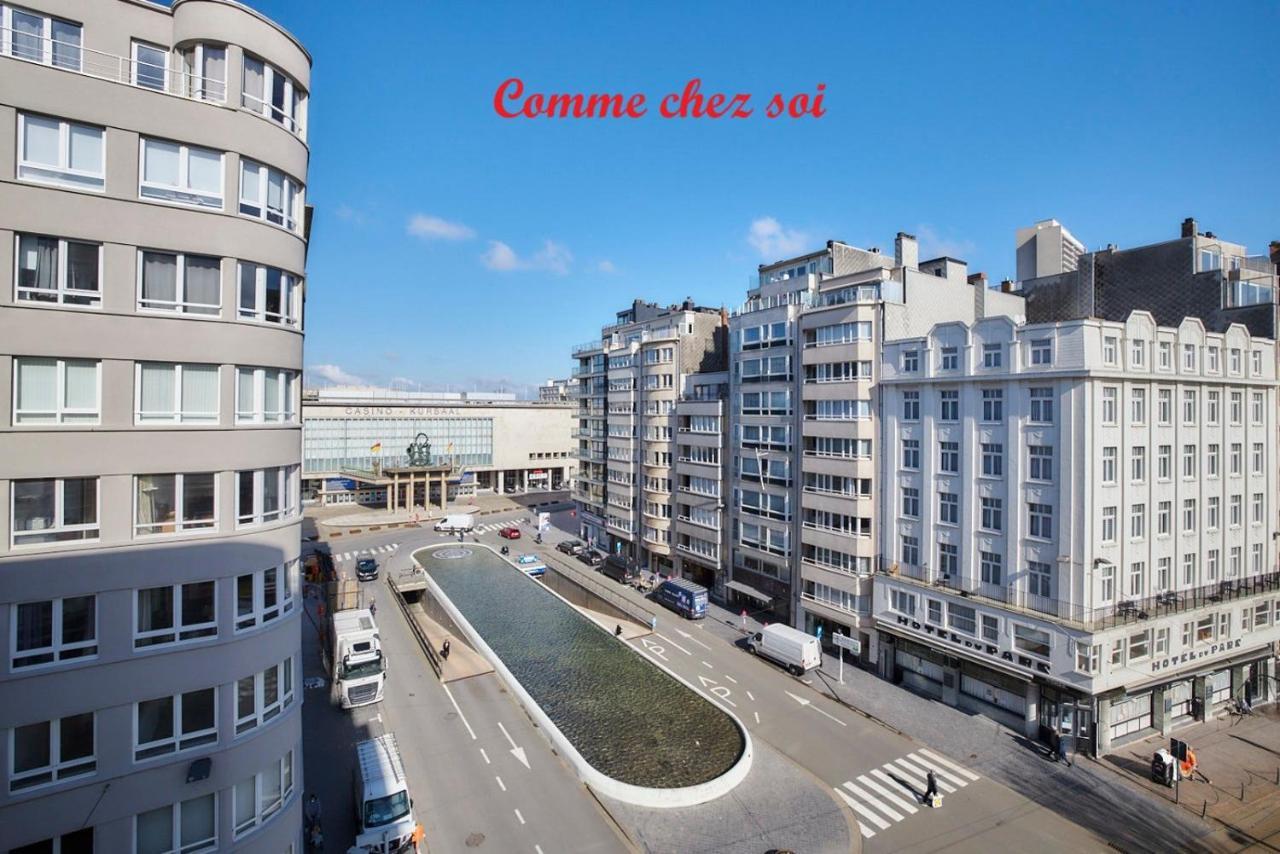 Lichtrijk En Comfortabel Hoekappartement Met Gratis Parking En Zeer Centraal Gelegen - Comme Chez Soi ออสเทนด์ ภายนอก รูปภาพ